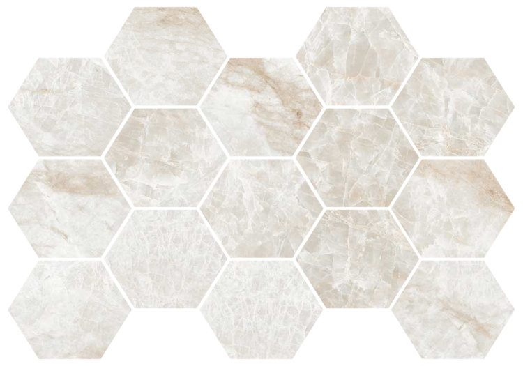 Kraken Matte Hexagon Mosaic 3 x 3 - 12.75 x 8.75